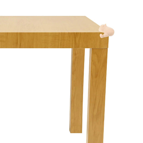 Dog And Bear Shaped Silicone Table Corner Protectors, Anti Collision Corner Guards For Furniture Safety and Childproofing on table