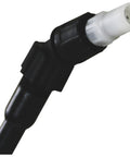 Close-up of the nozzle from Tow Behind ATV UTV Spot Sprayer With 25 Gallon Dual Water And Concentrate Tanks, 12V Pump, Translucent White, Made In USA