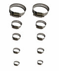 Beefy Adjustable 6 To 51 mm Hose Clamp 10 Pack Made Of 304 Stainless Steel Durable Rust Resistant Worm Gear Fuel Line Clips For Cars Boats Pipelines