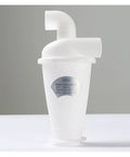 White plastic Top Shelf Industrial Dust Separator For Vacuum Cleaners DIYers Turbocharged Woodworking Dust Collector With Elbow