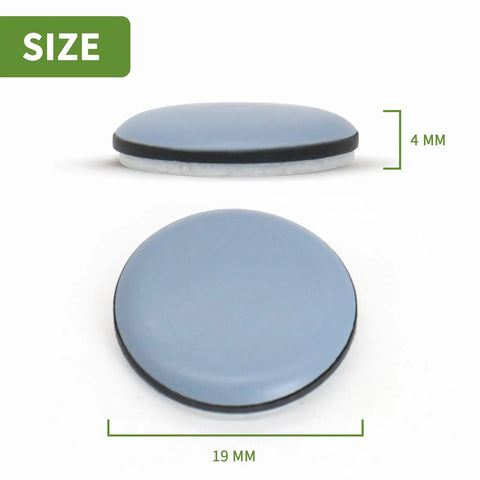 Blue Self Adhesive Kitchen Appliance Sliders Three Quarters Inch 24 Pack For Countertop Elevation And Easy Glide Under Small Appliances Like Toasters Blenders And Coffee Makers