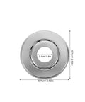 18 Pack Rock Solid Metal Fire Sprinkler Trim Rings Heavy Duty Escutcheon Plates silver round plate measuring 6.7cm with central hole