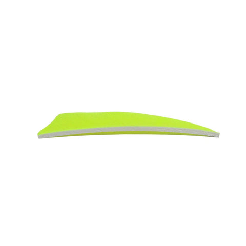 Archery Arrows Feathers 3 Inch Real Feathers Fletching With Shield Cut For DIY Hunting And Target Shooting Shafts 36 Pack Neon Yellow