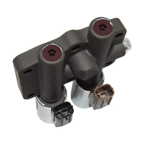 Honda Acura Transmission Dual Linear Shift Solenoid With Gasket Replacement For Accord Odyssey Pilot Prelude CL TL MDX Drop In Fits 1998 1999 2000 2001 2002 2003 Automatic Transmission Replaces 28250P6H024 dual solenoid with gasket