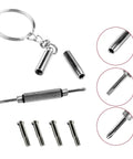 Top Notch Replacement Temple Screws For Wayfarer RB2140 Sunglasses Boasting Hella Tight Twisted Wire Construction For Snug Hinge Fixes And Legit Eyewear Restoration On RB4340 set including 4 steel screws and screwdriver.