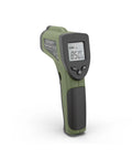 Infrared Thermometer With Built In Laser For Precise Temperature Readings, LED Display, Non Contact Measurement, Wireless Convenience, 9V Battery Included, Great For Pizza Ovens, Grills, And Home Kitchens, olive green handheld infrared thermometer