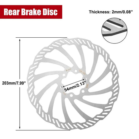 54mm Rear Brake Rotor Disc Upgrade For Dirt Bikes And Electric Off Road Rides Fits Segway Light Bee SurRon X S Series
