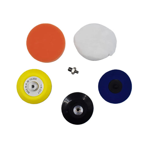 Pro Grade Heavy Duty 2 Inch Quick Change Backing Pad Kit For 2438-20 Polisher Sander M9 Thread Includes pads and adapter