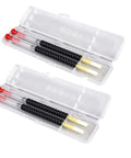 Beekeeping Grafting Needles Kit 4 Pcs Durable Queen Bee Larvae Transfer Tools in clear storage boxes with retractable design