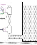 Diagram illustrating the Non Contact Liquid Level Sensor Water Level Switch XKC Y25 NPN for Arduino setup with tank and pump.