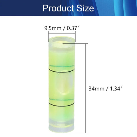 Dead On Precision 10 Pack Small Cylindrical Bubble Spirit Level Vials Set For Heavy Duty PMMA Calibration And Carpenter Leveling With Cabinet Install Reliable House Fixin Jobs Ready To Go