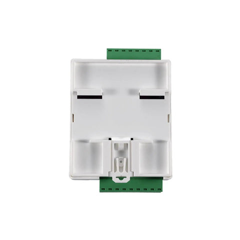 Load Cell Amplifier And Weighing Transmitter With RS485 4-20mA 0-5V 0-10V Outputs, No Fuss Modifiable LED Display, English Interface, Multi Protection Sensor Unit For Precise Weight Readings And Easy Setup, white module with green terminals