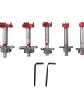 Legit Carbide Tipped Forstner Drill Bit Set 15Mm To 35Mm Woodworking Hole Saw Kit with hex keys displayed.