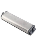Push To Open Magnetic Cabinet Latch With Stainless Steel Housing for kitchen cabinets and drawers, gray plastic ends