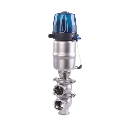 Heavy Duty Sanitary Stainless Steel SS316L Pneumatic Water Shutoff Valve With External Cleaning Anti Mixing Design Hygienic And Easy Maintenance For Clean Water Lines And Industrial Plumbing, SS316L body