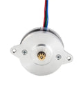 Stepper Motor Bipolar 0.9 Degree Step, 9Ncm Torque, 1A Current, 36x17.5mm, 4 Wires, For 3D Printers And CNCs, Beefy Unit, Easy Mount, 1 Piece With Smooth Microstepping, Low Electrical Noise, Precise Control, And Easy Integration In DIY Projects silver front view