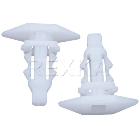 Nissan hood seal retainer kit - white nylon clips for securing seal, 6x16mm head, 15mm stem, compatible with Infiniti and Pathfinder models