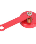 Heavy Duty 2 Inch Magnetic Welder Locator And Grounder Electrode Holder With Shock Resistant Plastic Shell, red with metal connection.