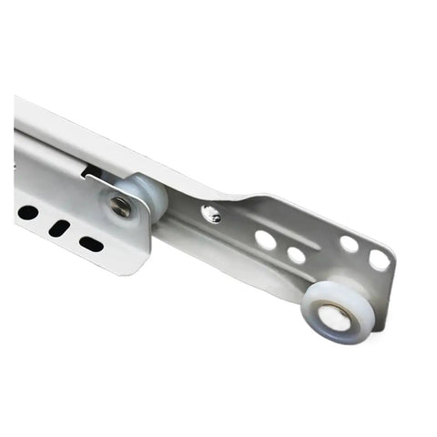 Smooth Silent Drawer Slide Rails Pair For Cabinets And Desks, 14 Inch Length Quiet Track Slides with rollers