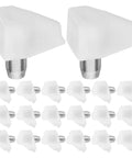 200-Piece Heavy Duty Shelf Support Pins Replacement With Enhanced Safety Grip Universal Compatibility White Plastic And Stainless Steel Mount Pegs For Kitchen And Furniture close-up