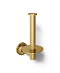 Vertical Wall Mounted Euro Toilet Paper Holder, Solid Brass Build, No-Fuss, Corrosion-Resistant Finish, Easy Quick-Change Roll