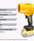 Brushless Leaf Blower Cordless 20V Handheld Jet Fan Turbo Air For Patio And Lawn Care High Speed 30000 RPM Blows Leaves And Dust Fast Quick Drying No Battery Or Charger Included displayed with specifications