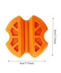 Two Pack Line Grip Set For Electrical Cable Pulling, Non Slip PVC Ergonomic Orange Handles, Fits 3-6mm Wires, 8x8mm Grips, Durable Polyoxymethylene Tooling For Quick Conduit Installations, 8cm
