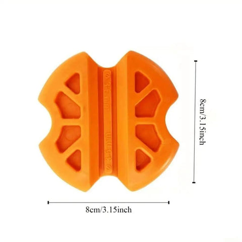 Two Pack Line Grip Set For Electrical Cable Pulling, Non Slip PVC Ergonomic Orange Handles, Fits 3-6mm Wires, 8x8mm Grips, Durable Polyoxymethylene Tooling For Quick Conduit Installations, 8cm