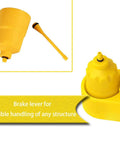Yellow funnel and cylinder from Heavy Duty Bicycle Hydraulic Brake Bleed Kit With Inflatable Cylinder And Funnel, Easy Bleed Tool Set