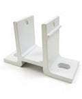 Outdoor Awning Bracket Aluminum Alloy Mounting Hardware With Bent Form Flat Base And Upright Side Plates Slotted Mounting Holes