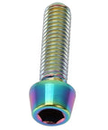 Titanium Alloy M5 x 18mm Bike Bolts, High Strength Anti Corrosion Hex Screws, 4 Pack for Stem, Seatpost, and Handlebar Fixing close-up