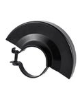 Pro Grade Angle Grinder Balance Bracket Holder Featuring Adjustable Thick Steel Safety Guard in flat black metal design.