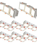 Adjustable LED recessed downlights in three-head design, 21 Watt, suitable for trendy room installations.