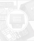 Collage of White Square Nursery Pots Set 12 Pack Plastic Planters for Indoor Outdoor Gardens Hydroponic Planting