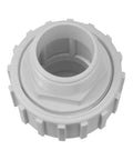 Two Piece Universal One And A Half Inch PVC Slip Union Socket Joint Adapter Fitting for pool pump, front view