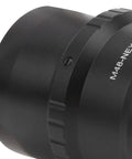 Close-up of M48x0.75mm Telescope Adapter To NEX Lens For EMount Cameras, Aluminum Alloy Build with precise fittings and smooth finish.