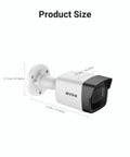 3K PoE Outdoor Security Camera With Mic Audio 2.8mm Wide Lens 116 Degree Field Of View Crisp Color Night Vision IP67 Dimensions