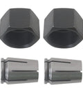 Two Piece 1/4 Inch Router Collet Kit For Dewalt DW618 And 1613 1613EVS Models Replacement 326286-04 2610906283 high precision view