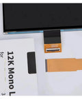 Snag This Premium 12K Lcd Panel For Resin 3D Printer Replacement High Resolution Display Module With Reinforced Frame No Fuss Setup And Killer Print Quality showing a 12K LCD panel with connection cable.