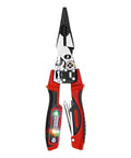 Pro Grade Wire Stripping Tool With Built-In Electricity Tester for Pulling, Cutting, and Crimping against white background