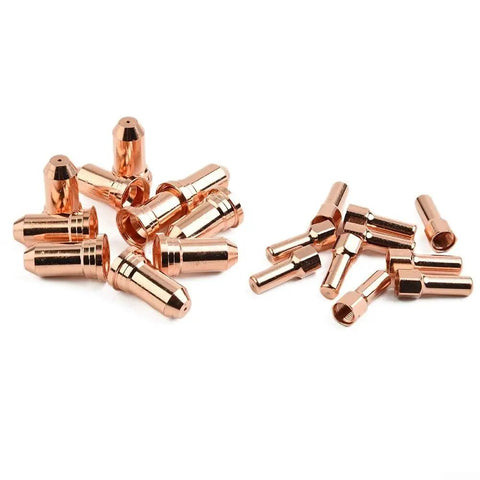Top Tier 20 Pack Plasma Cutter Consumables Kit With 51246 Nozzle Tips And 52556 Electrodes for precision cutting tips.