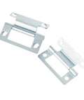 Two silver Heavy Duty Rotating Concealed Hinges 2 Pack For Doors And Cabinets Vintage Jewelry Box Drawer Hardware
