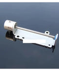 2 Phase 4 Wire Stepper Motor Operating As An 8Mm Travel Linear Slide Actuator With Hella Smooth Stepping Action And A Rock Solid 33Mm Long Electronic Starter For Fast DIY Automation Projects on sleek surface.