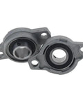 Badass Four Piece Pillow Block Bearing Set KFL Series Zinc Alloy 8 To 20 MM Bore Heavy Duty Units Built Like Tanks To Resist Rust And Handle Daily Grind With Dust Tight Seals Sure Fire Smooth Spin For Shop Machine Ops Wherever You Go, two KFL units