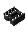 DIP IC Socket Adapter Solder Type 2.54mm Pitch Dual Row 8 Flat Pins 7.6mm Row Pitch 20 Pack Reusable IC Socket Holder