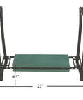 Folding Kneeler Garden Bench And Seat For Yard Work, A Real Workhorse That Converts From Kneeler To Chair, 23 Inch Wide Seat, 4.5 Inch Kneeler