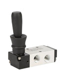 Dope Hand Plate Valve 4H310-10 For Pneumatic Systems Plus Solenoid Reversing Component High Gear Air Tool Parts with black handle.
