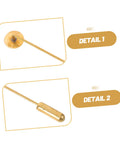 Bulk 50 Pack Copper Flat Round Tray Lapel Pins With Heavy Fabric Fastening And Raw Finish Metal Brooch Sticks For Industrial Crafts And Costume Accessories close-up of pin back and clasp detail.