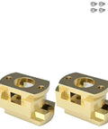 Upgrade Your 3D Printer Setup With Premium T8 Z Axis Lead Screw Parts Featuring Durable Brass Oldham Coupling And Flexible Hot Bed Fitment Perfect For Ender 3 Models With 18mm Thread Hole Grey Finish That Works Like A Charm., brass Oldham coupling set with screws, 18mm thread hole