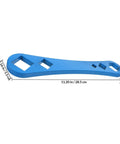 Heavy Duty Oil Drain Screw Removal Tool And 30mm Hexagonal Socket Wrench For Cars, blue steel, 11.20 in, compact design.
